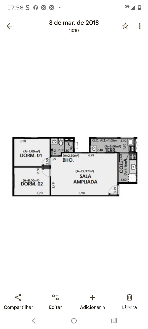Apartamento com 2 dormitórios em Osasco